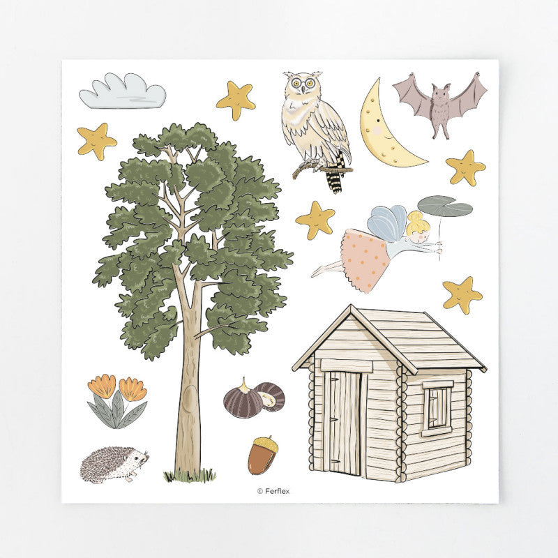 Magnetspiel - im Wald / Magnetset - im Wald - 57 Magnete