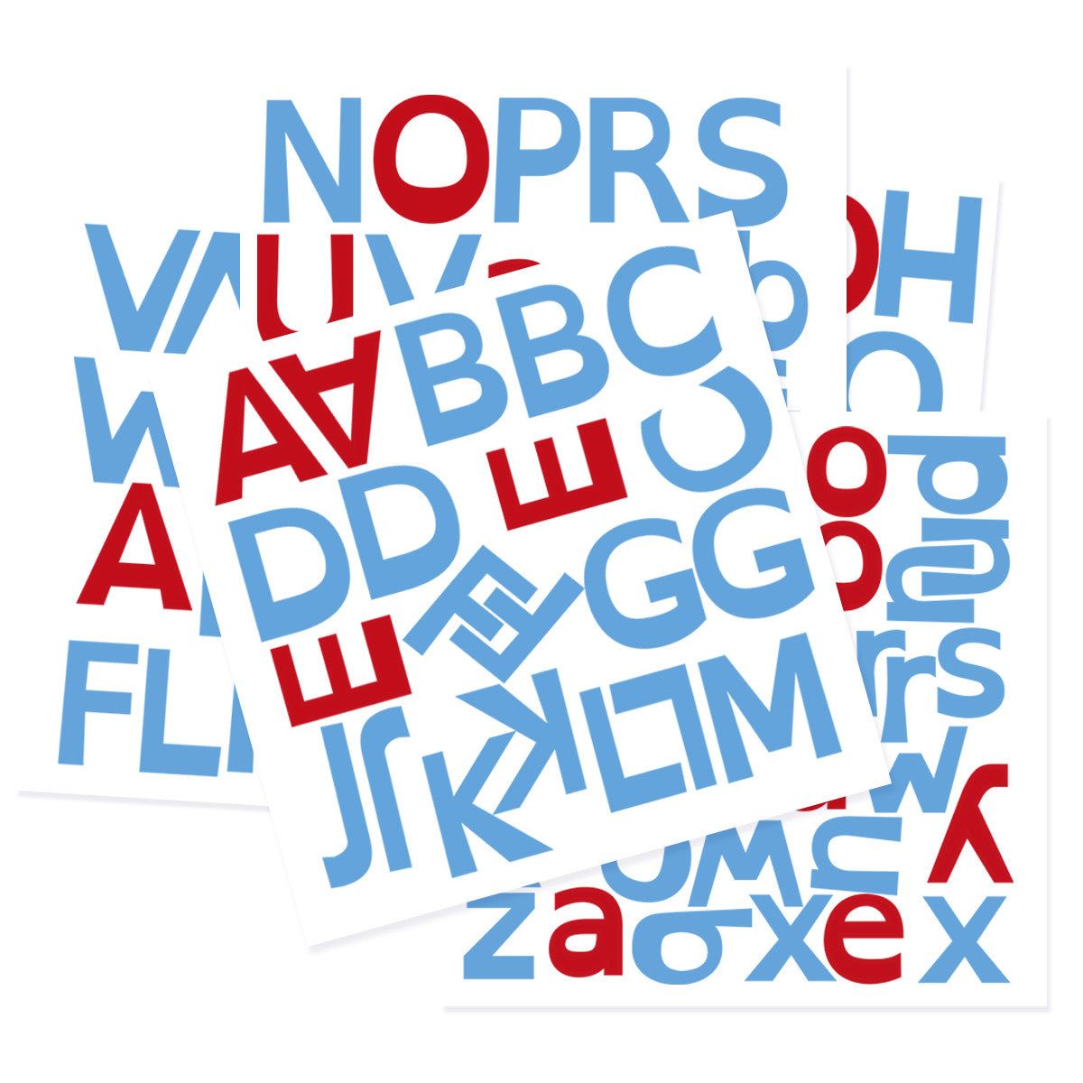 Alphabet magnétique dyslexique