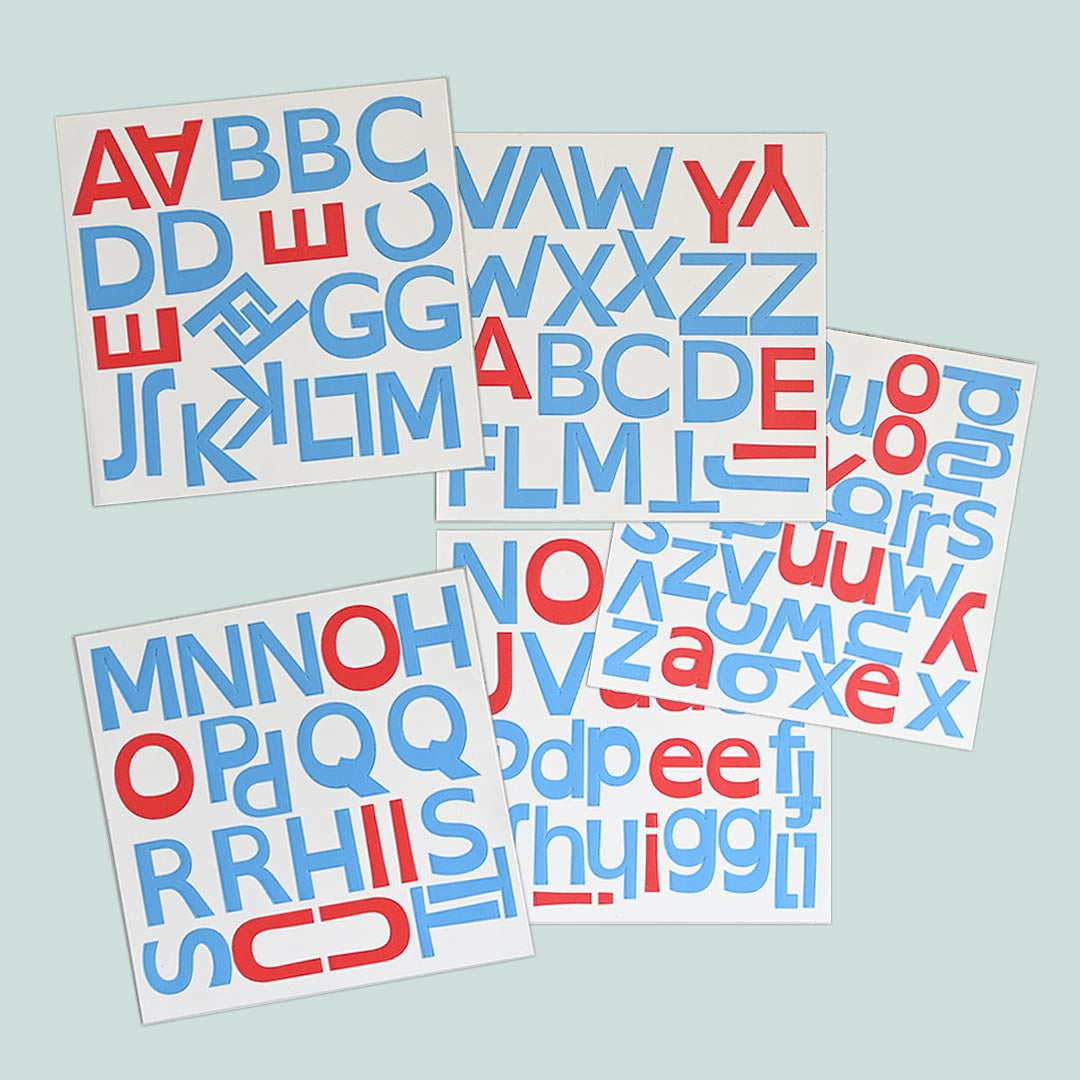 Alphabet magnétique dyslexique