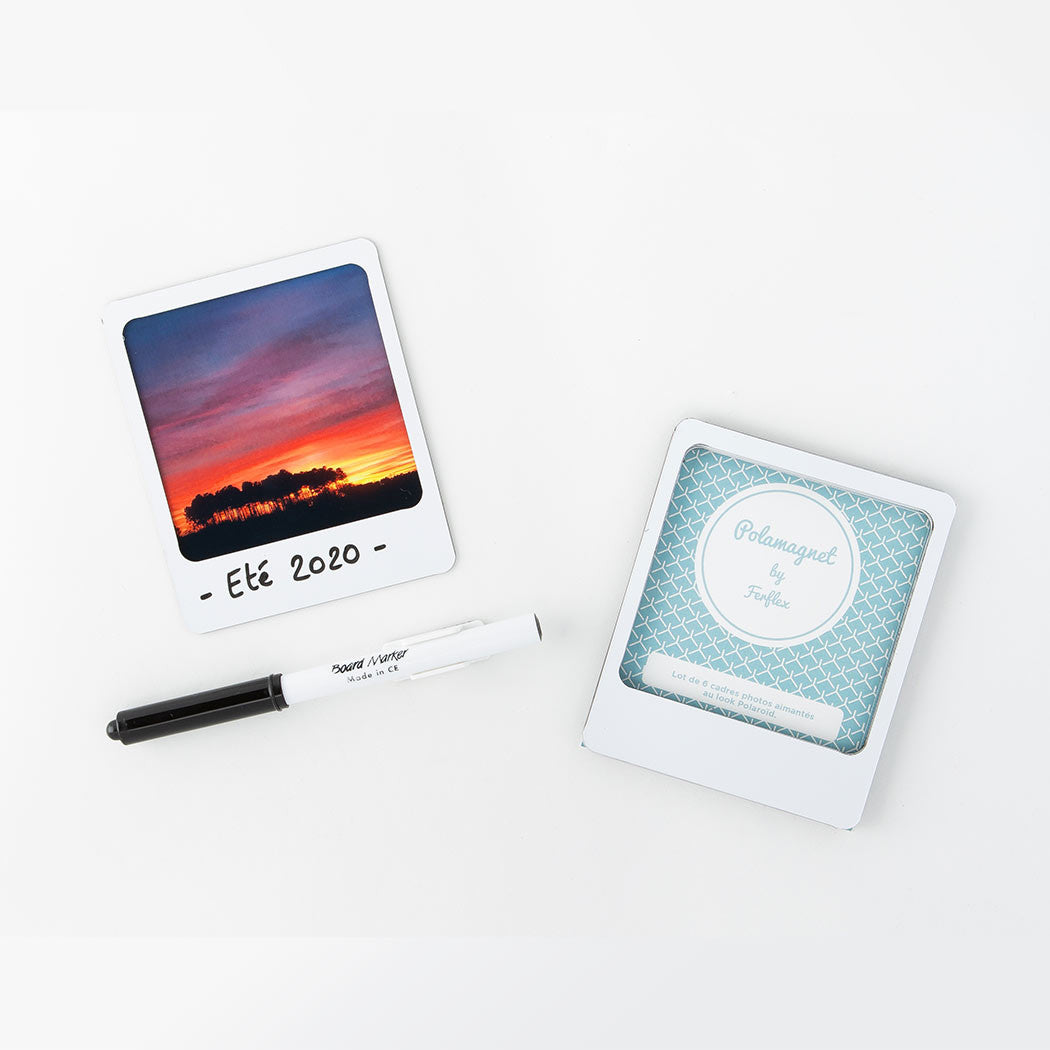 Polamagnet blanc - Lot de 6
