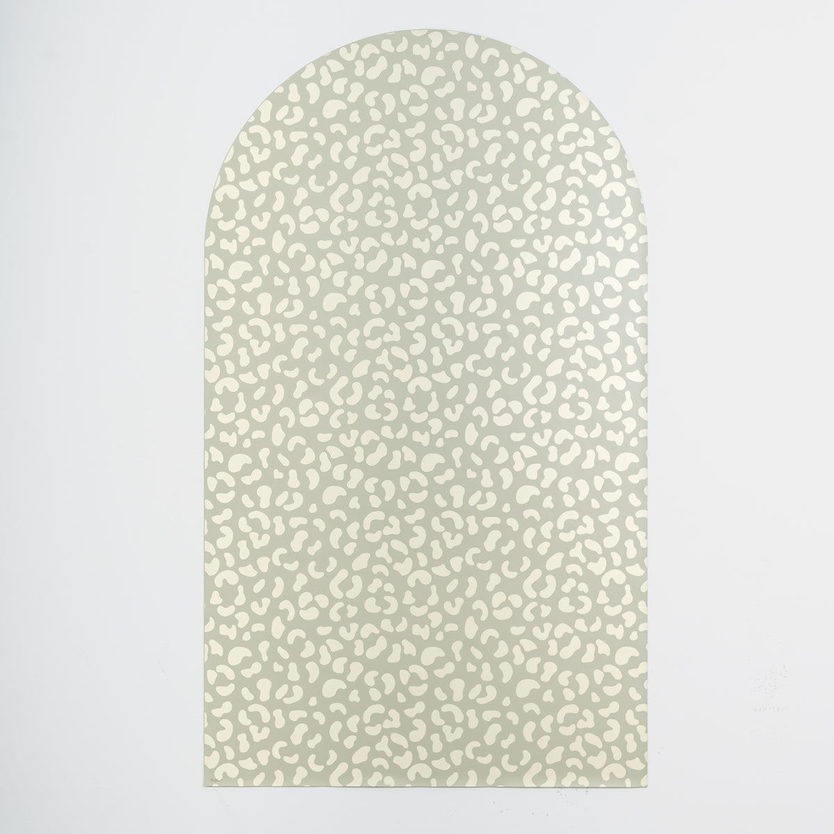 Tableau magnétique mural en forme d'arche imprimé léopard vert