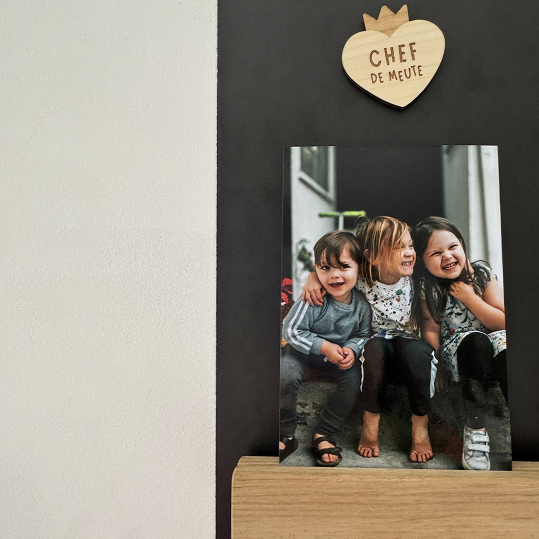 Magnets en bois Papa