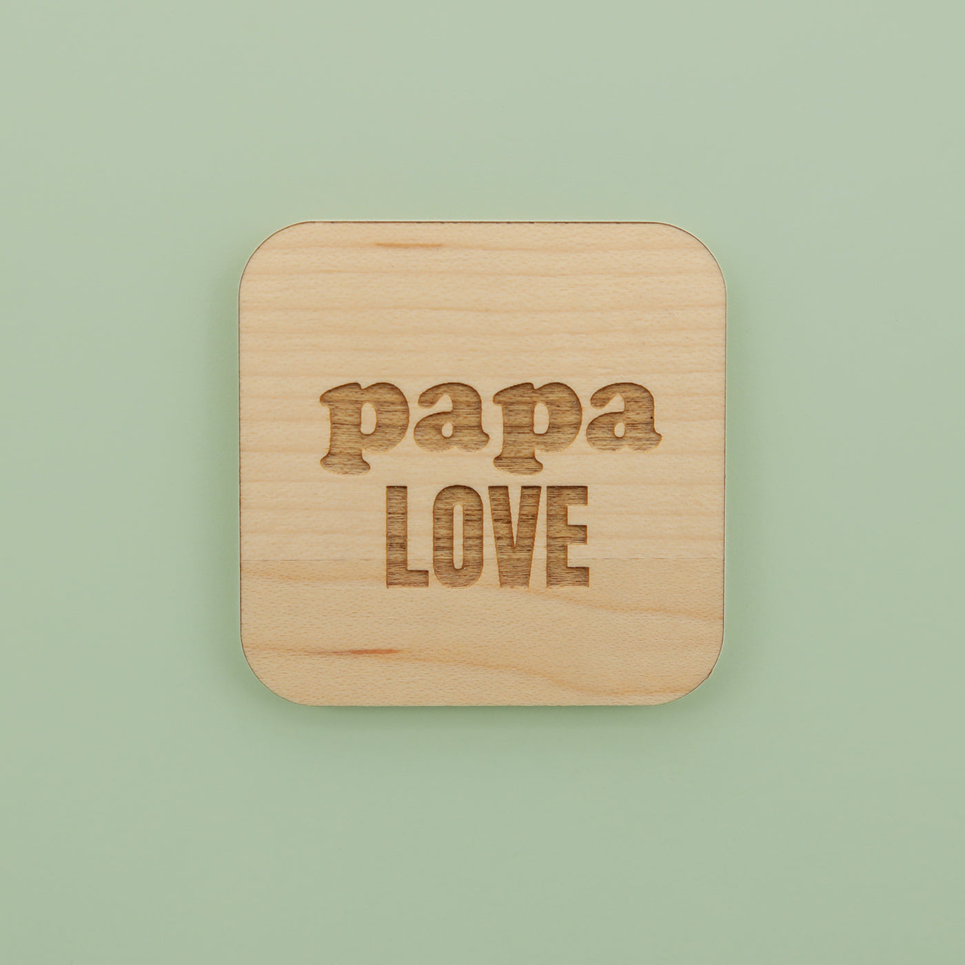 Magnets en bois Papa