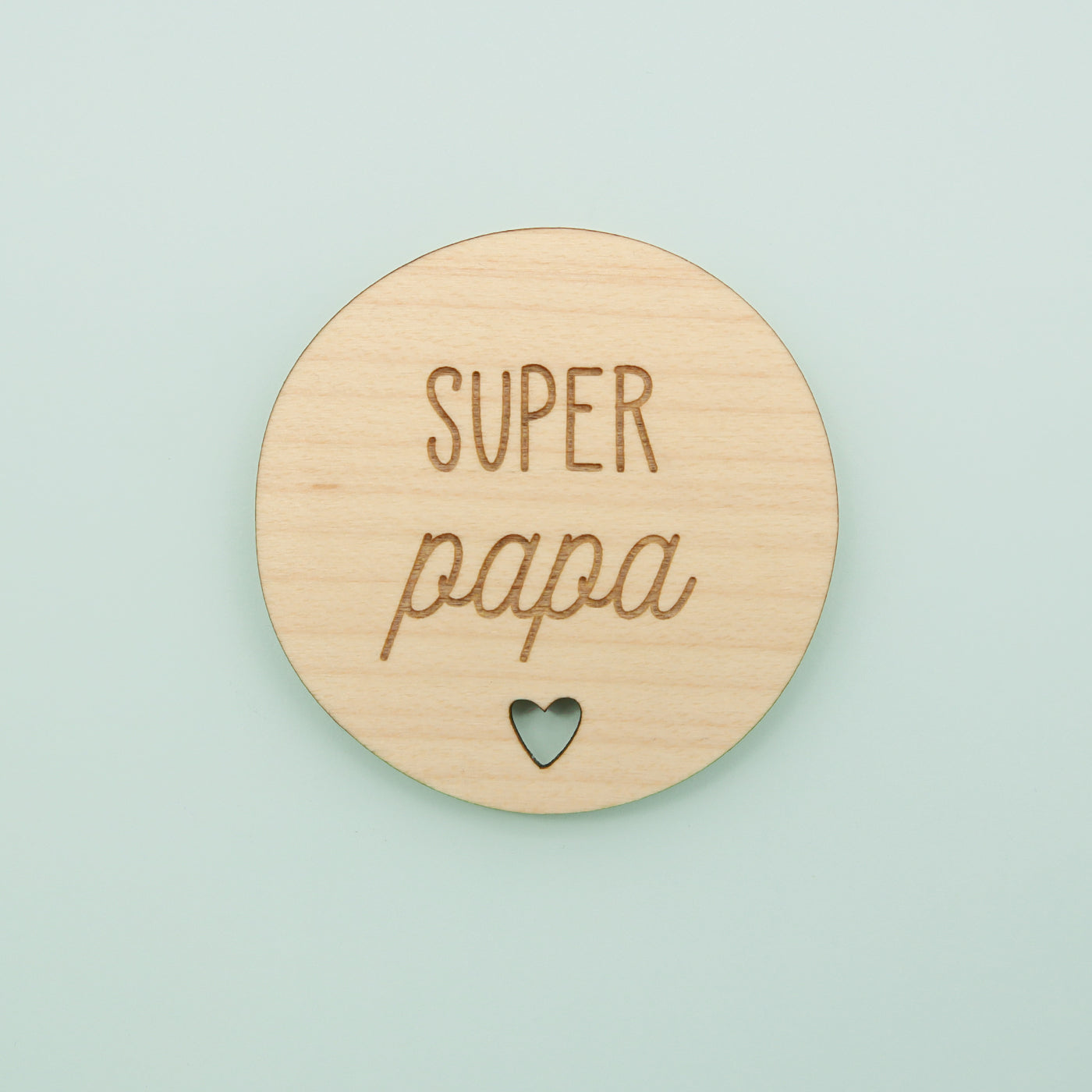 Magnets en bois Papa
