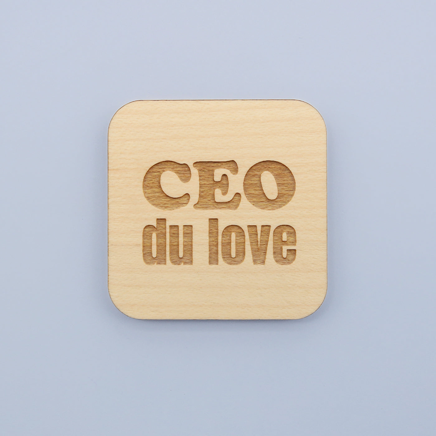 Magnets en bois Mots d'Amour