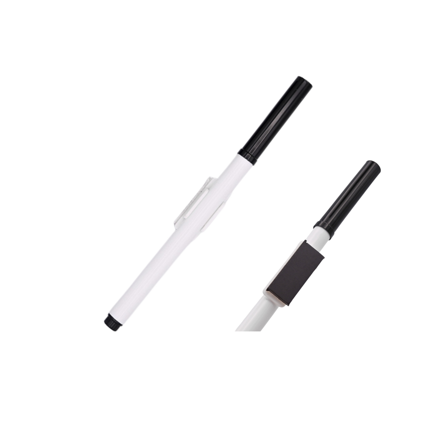 Feutre noir effaçable à sec avec porte-marqueur pour tableau magnétique effaçable