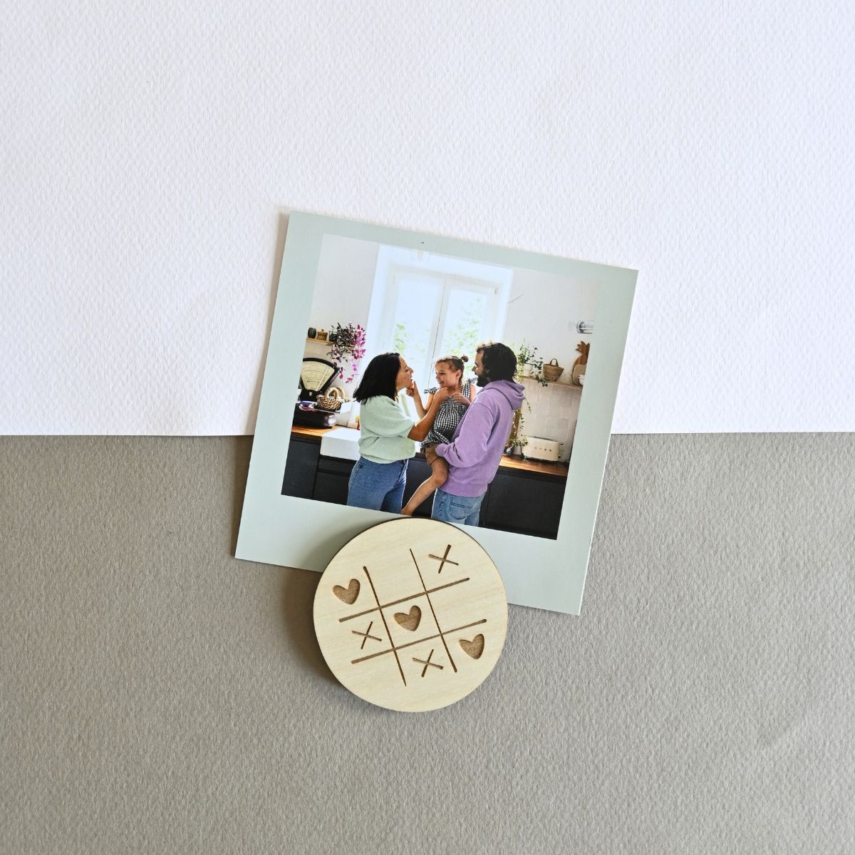 Magnets en bois Mots d'Amour