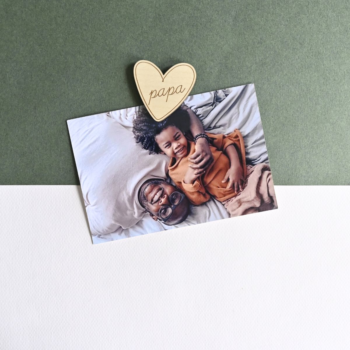 Magnets en bois Papa