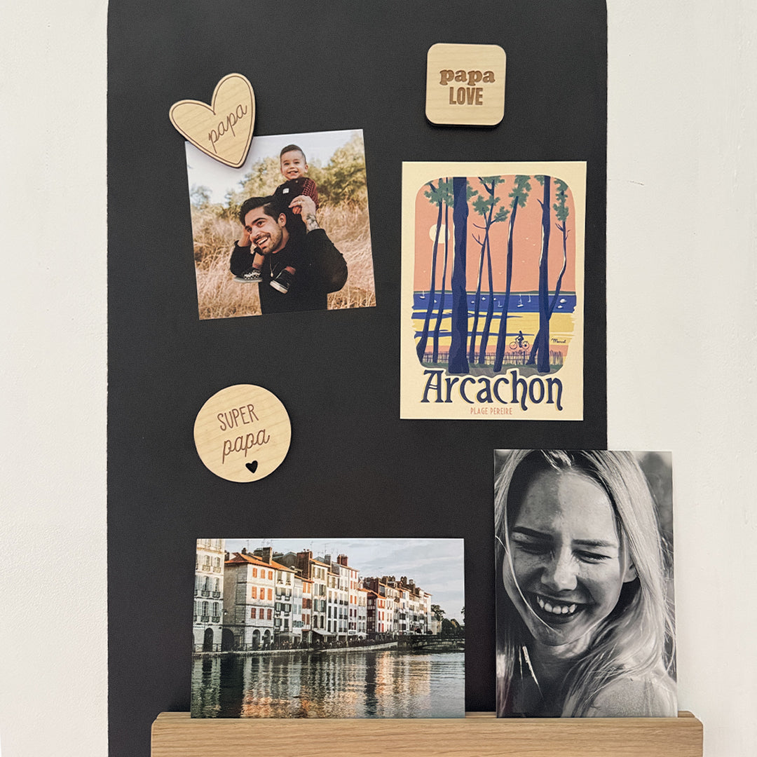 Magnets en bois Papa