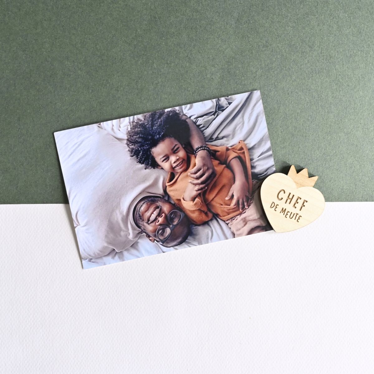 Magnets en bois Papa