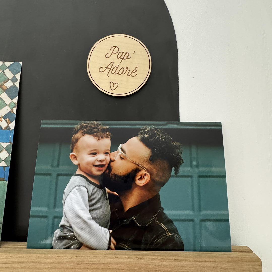 Magnets en bois Papa