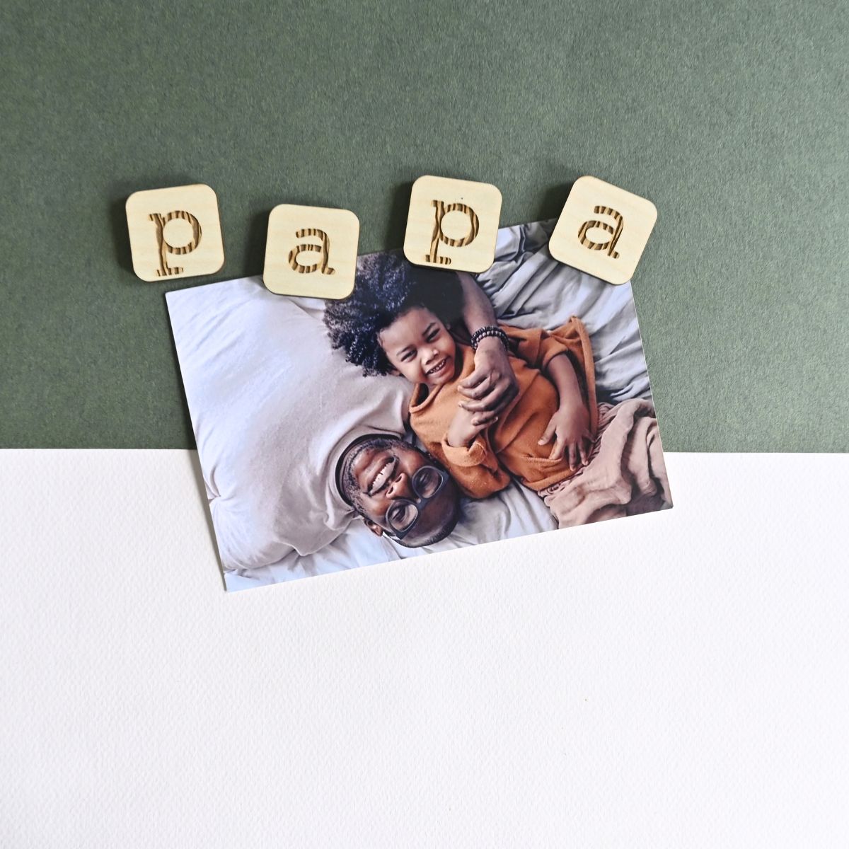 Magnets en bois Papa
