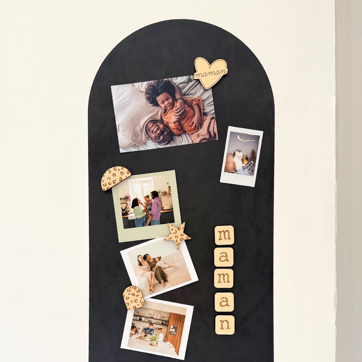 Magnets en bois Maman