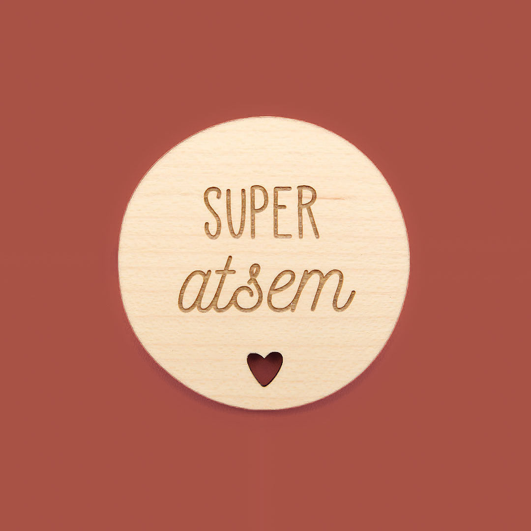 Magnet en bois Atsem