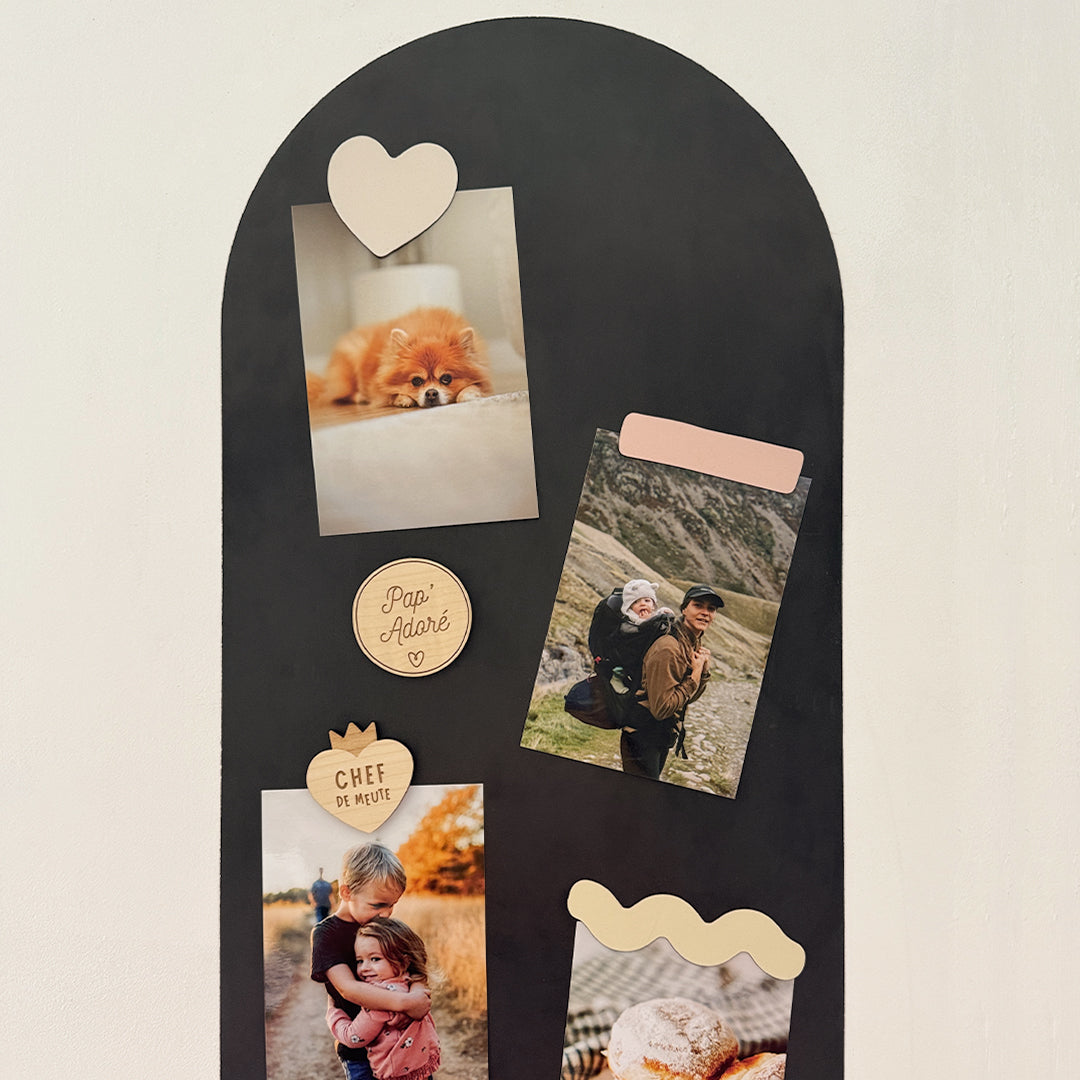 Magnets en bois Papa