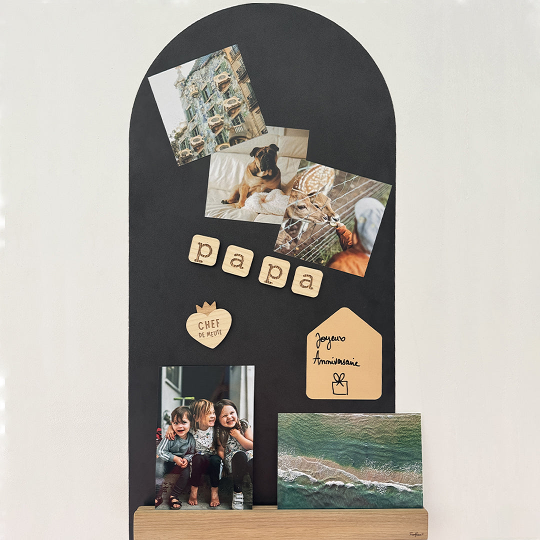 Magnets en bois Papa
