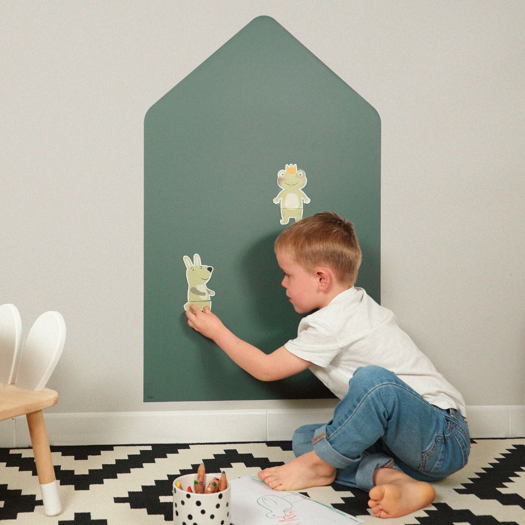 Tableau magnétique maison colorée