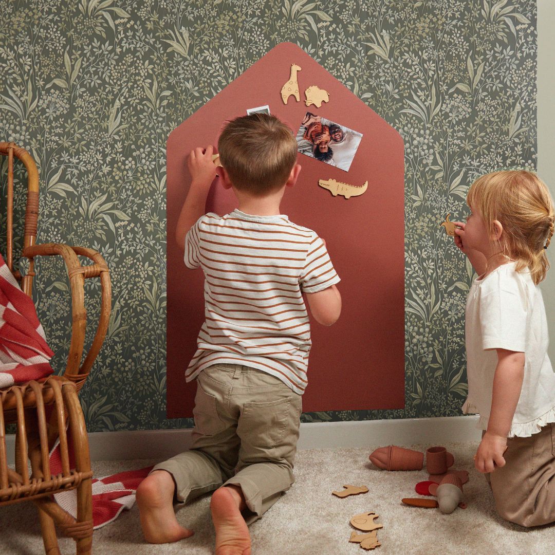 Tableau magnétique maison colorée