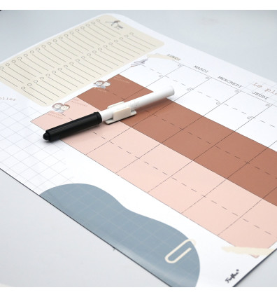 Acheter le calendrier familial Desk Pad 2024 avec autocollants ? Rapide et  facile