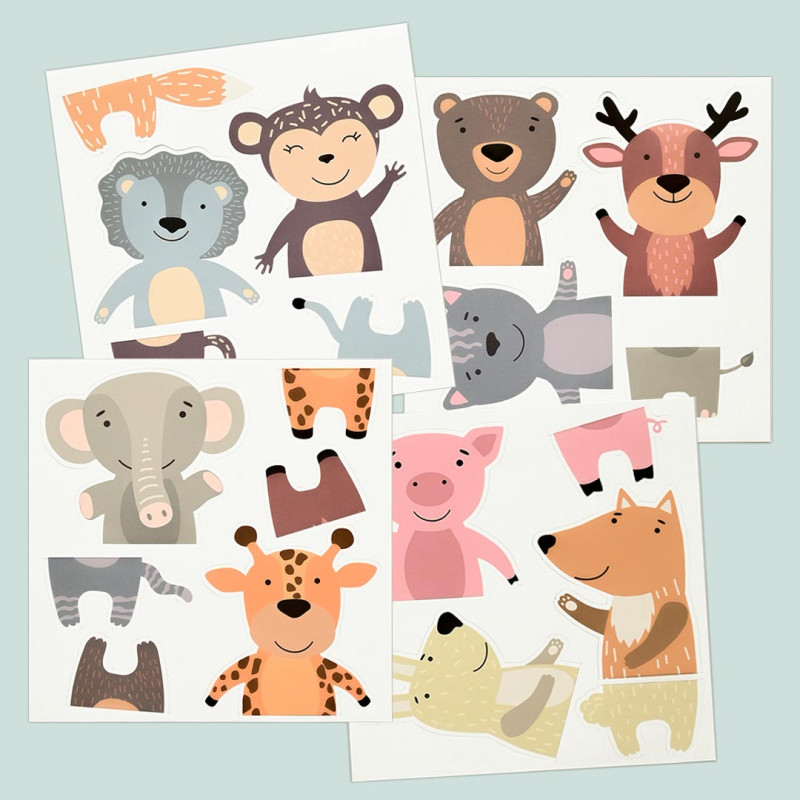 Puzzle en carton pour enfants de 4 à 8 ans, amoureux des animaux, baleine,  boîte de Puzzle au sol robuste, affiche, jouet éducatif pour garçon et fille,  cadeau