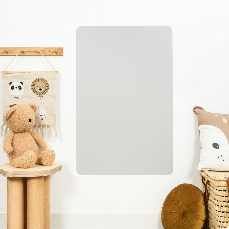Tableau magnétique mural gris beige pour décorer une chambre d'enfant - Ferflex