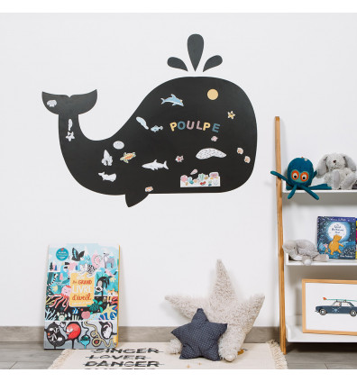 Vente tableau magnétique mural pour enfant - Baleine