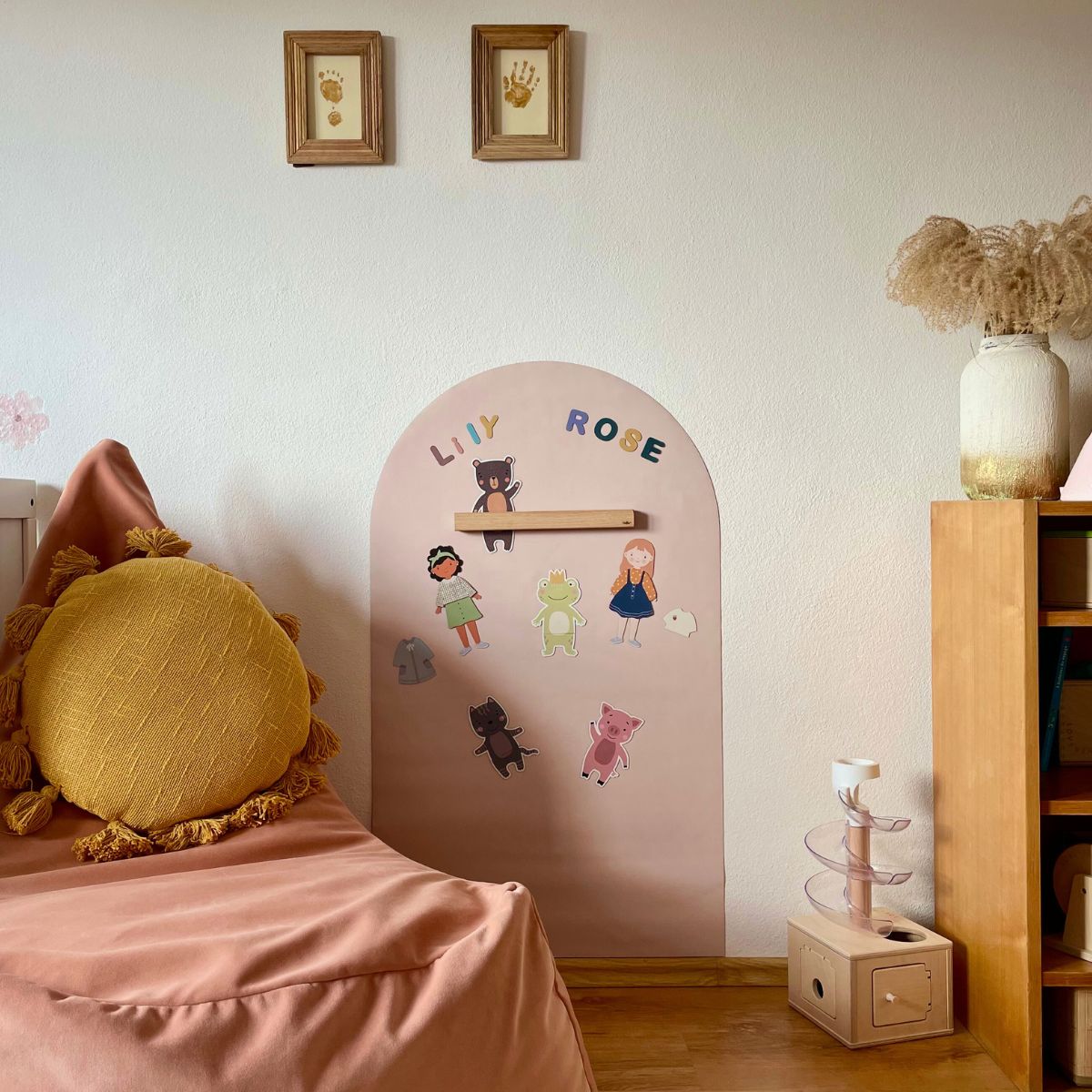 Grand tableau magnétique arche, format 100x58 cm pour chambre d'enfant