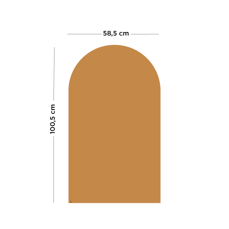 Dimensions tableau mural aimanté arche caramel