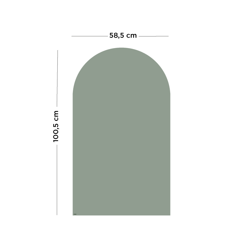 Dimensions 100cmx58cm du revêtement vert pour tableau magnétique