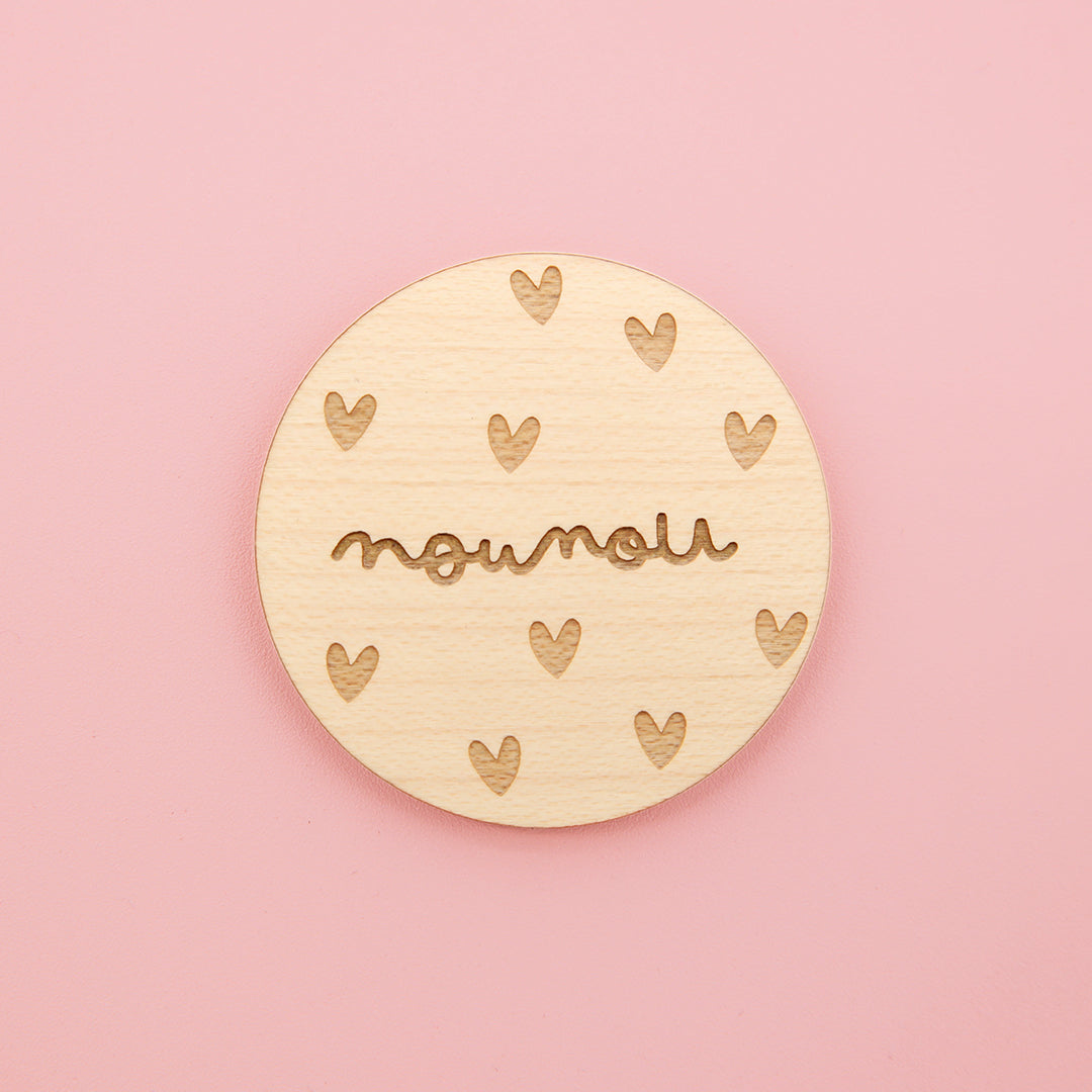 Magnets en bois Nounou