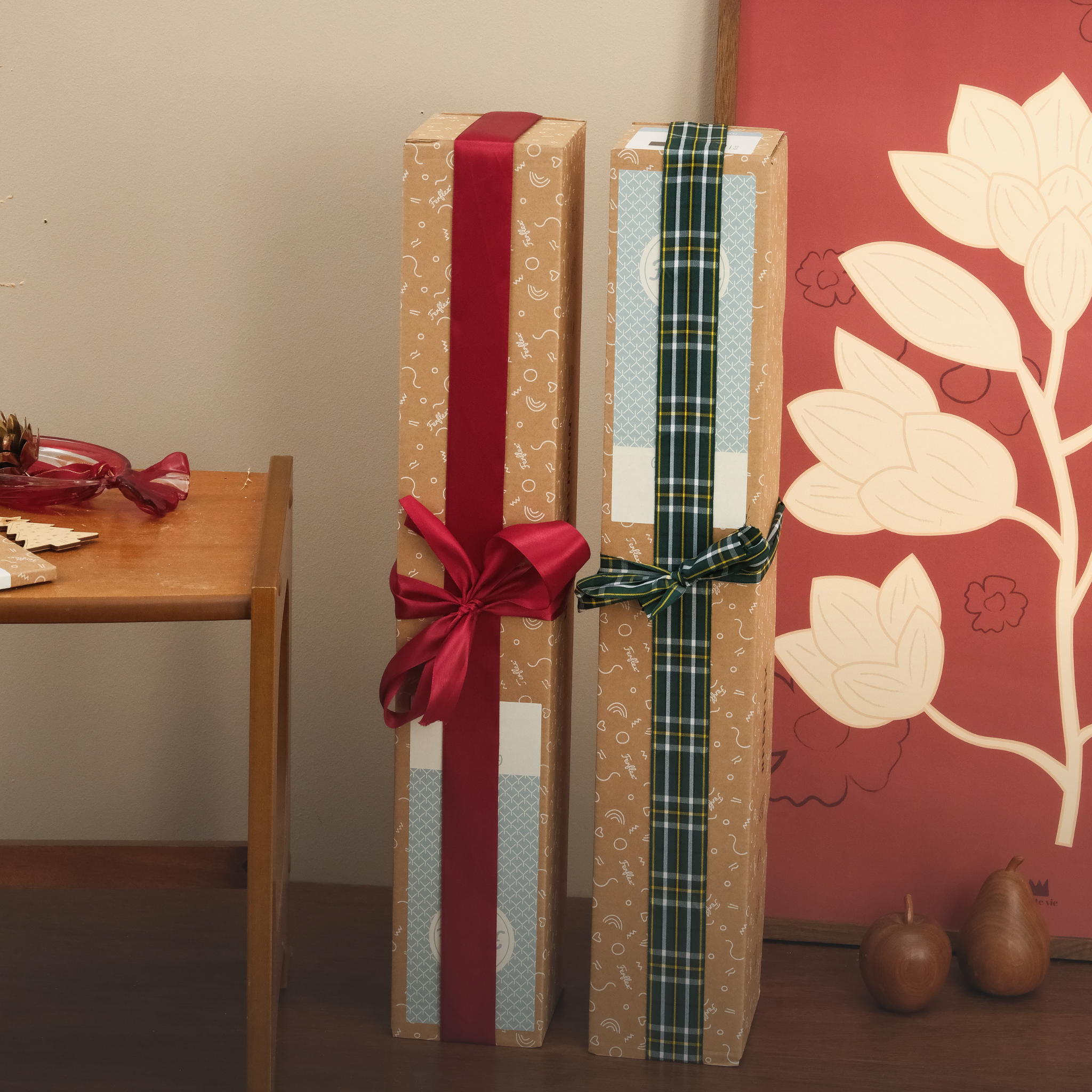 Cadeaux de Noël, papier peint magnétique Ferflex