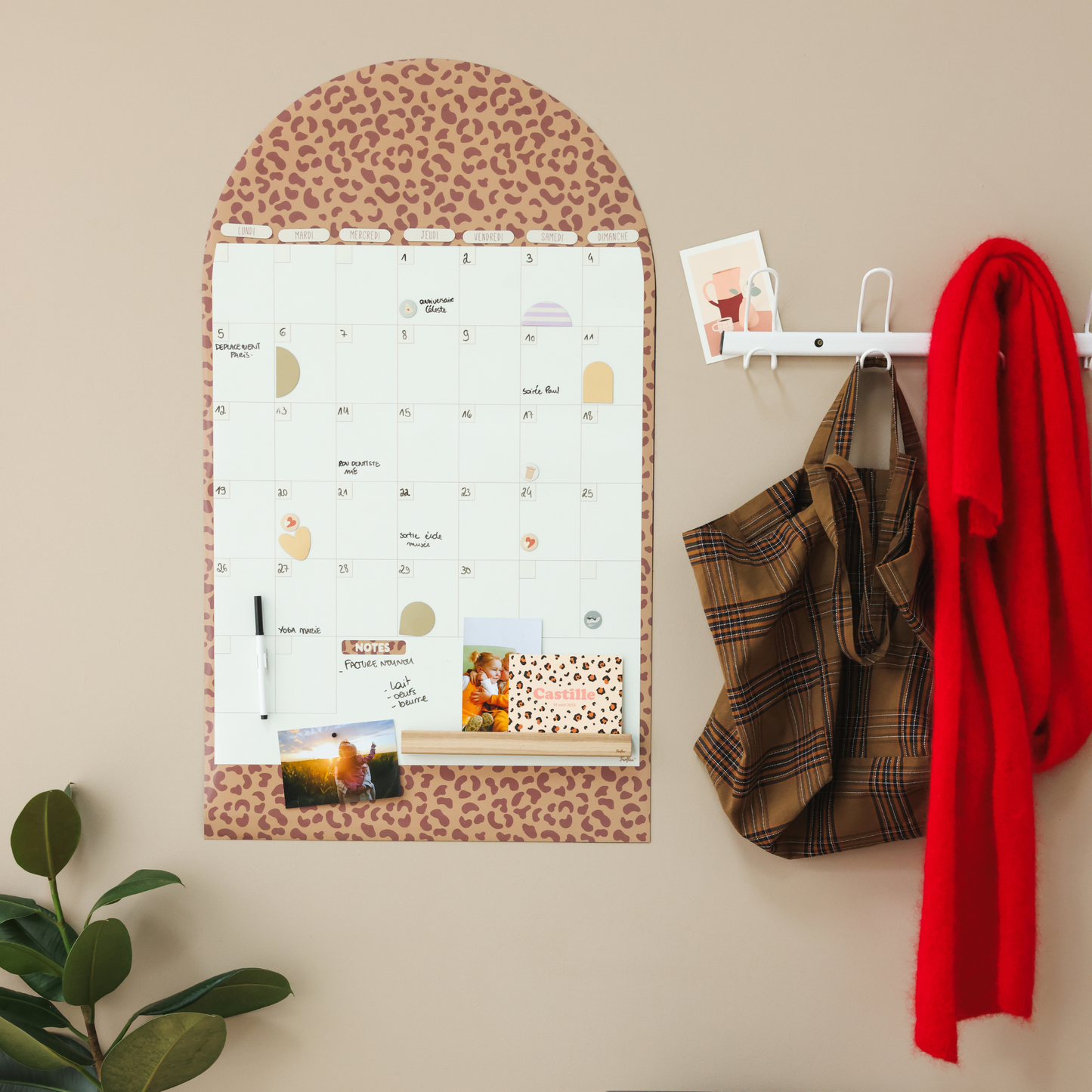 Calendrier magnétique mensuel perpétuel - Arche graou