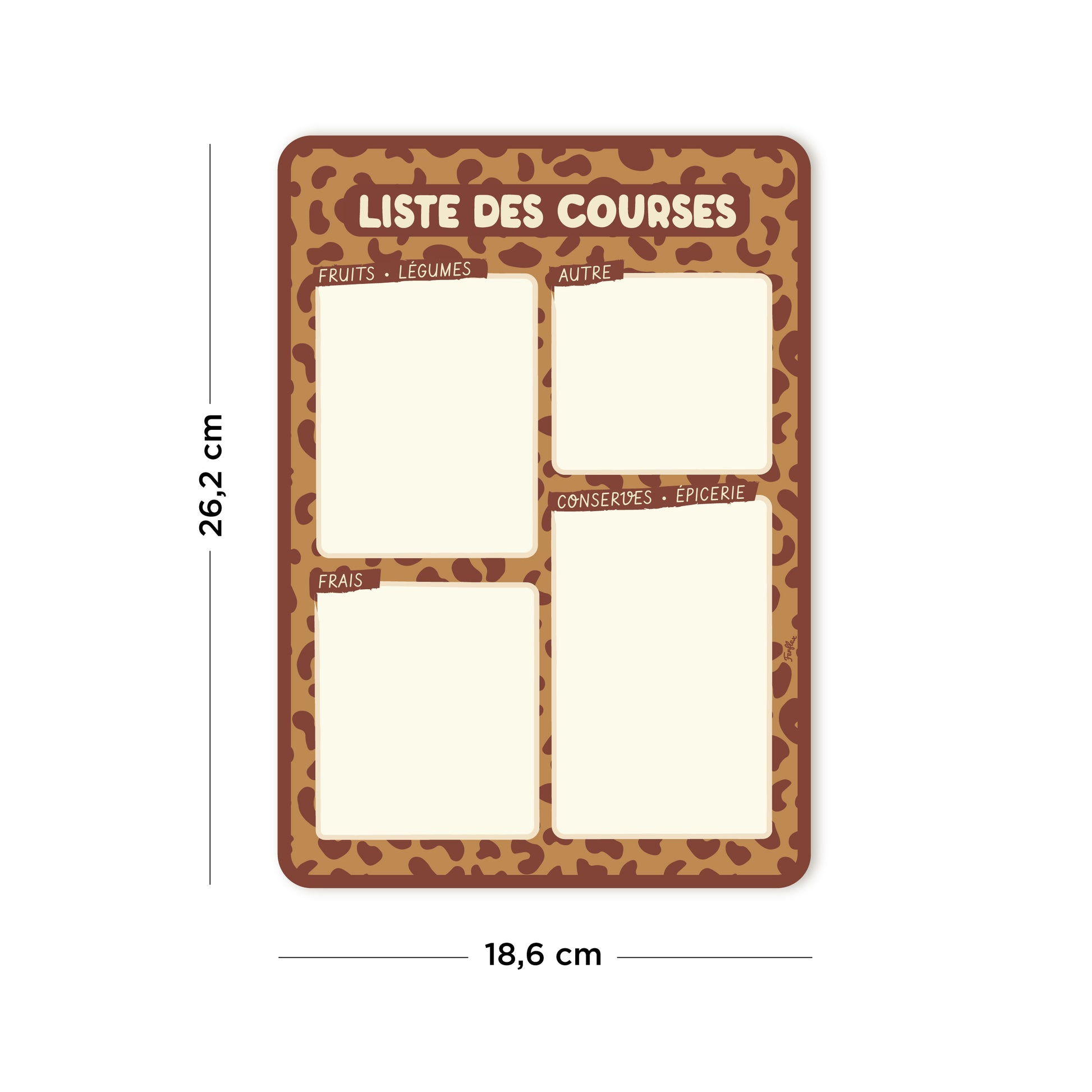 Liste de courses pour planifier les repas parfait pour utilisation sur un frigo 