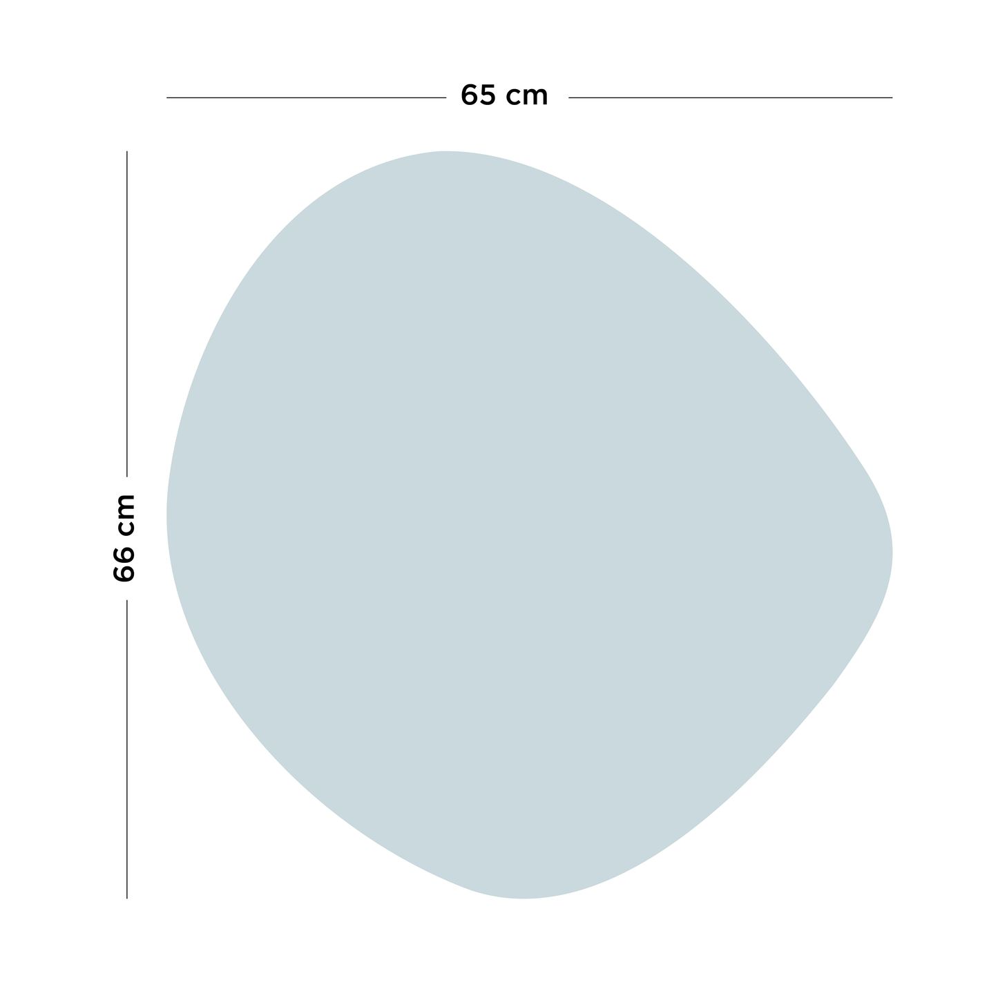 Tableau magnétique ovoïde coloré