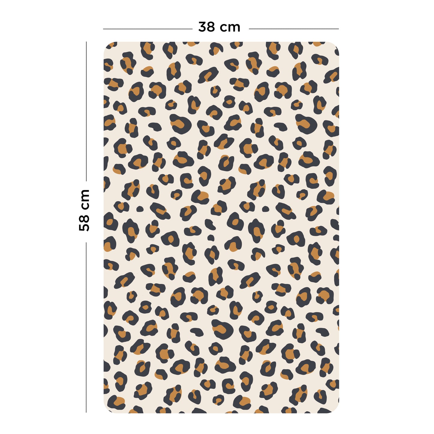 Revêtement rectangle léopard