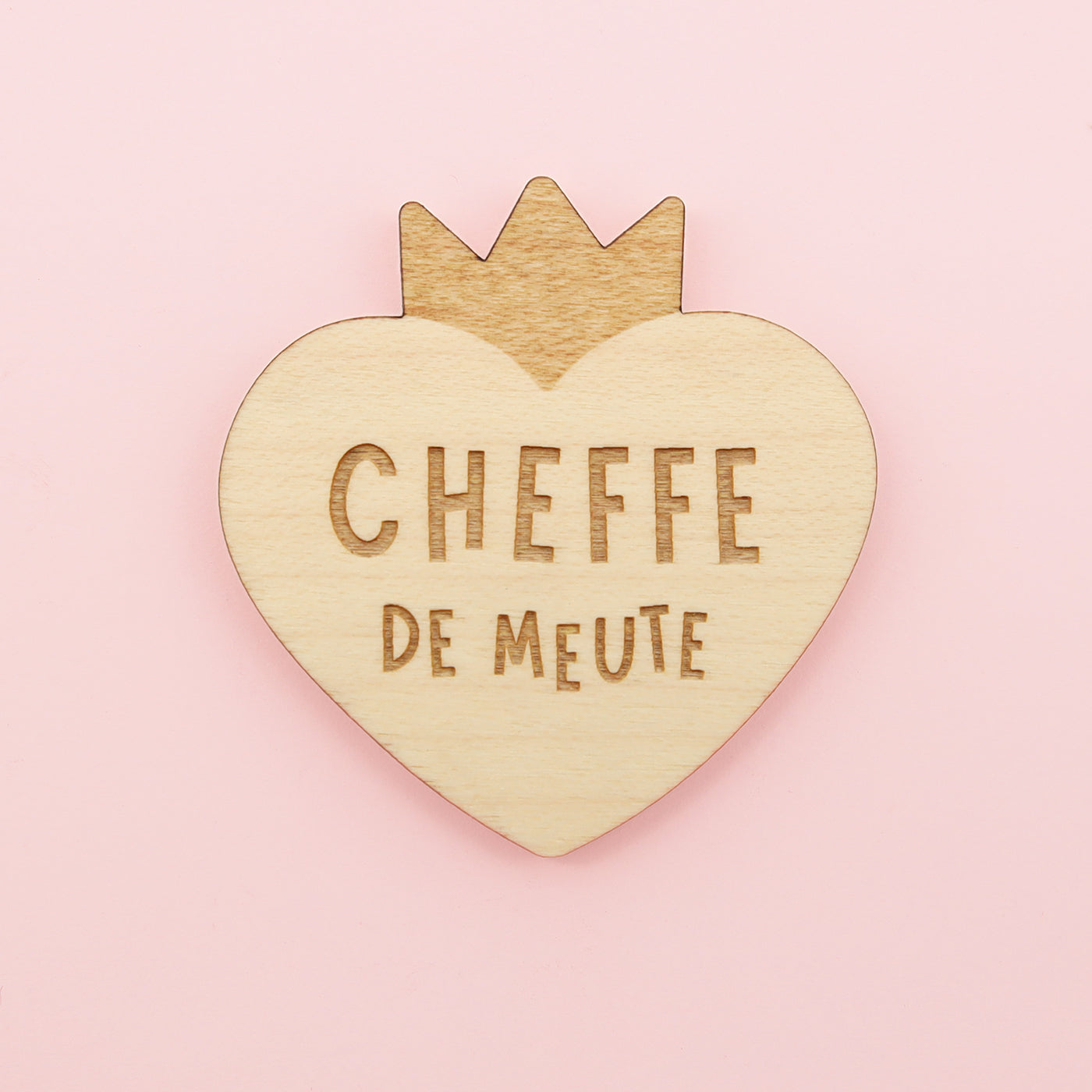 Magnets en bois Maman