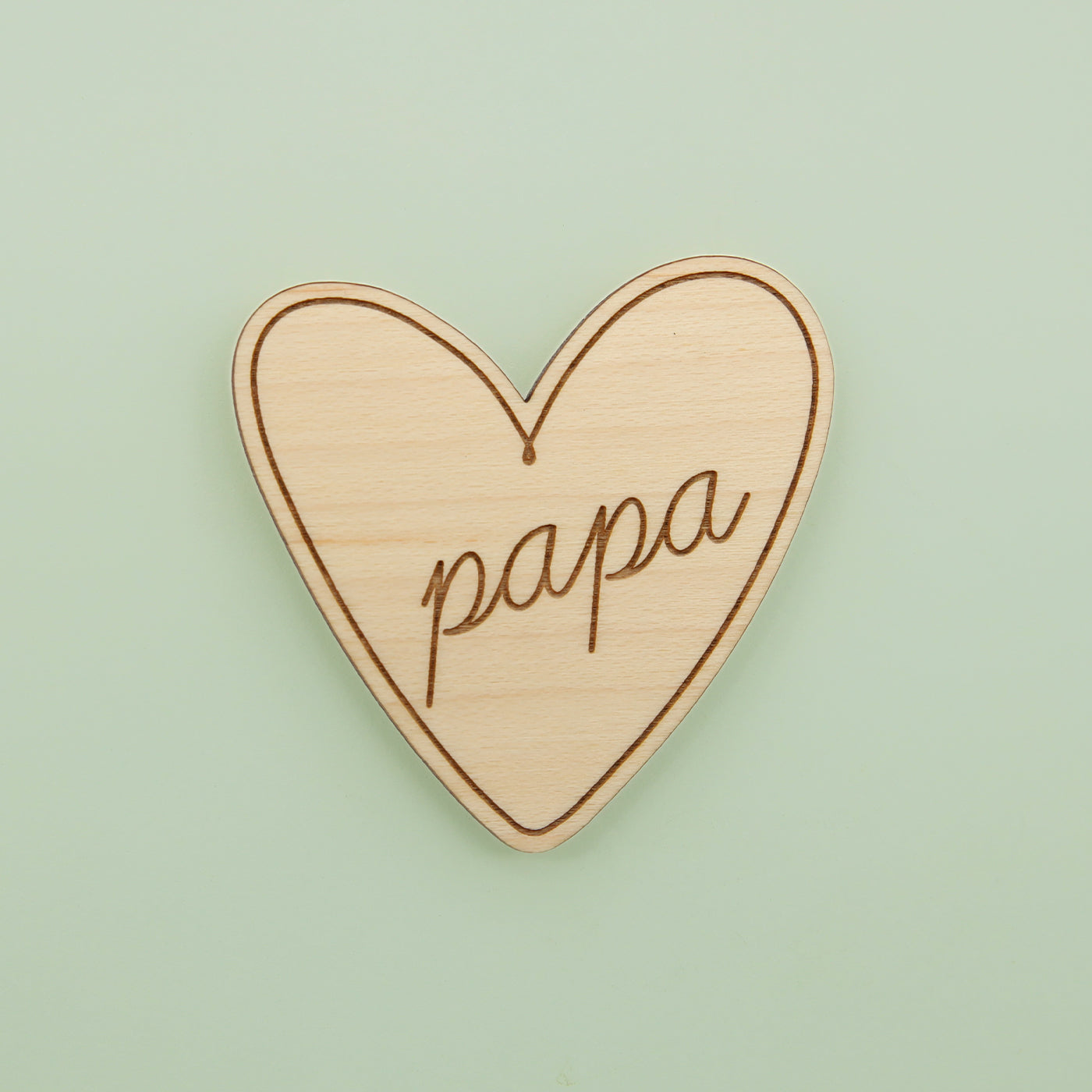 Magnets en bois Papa