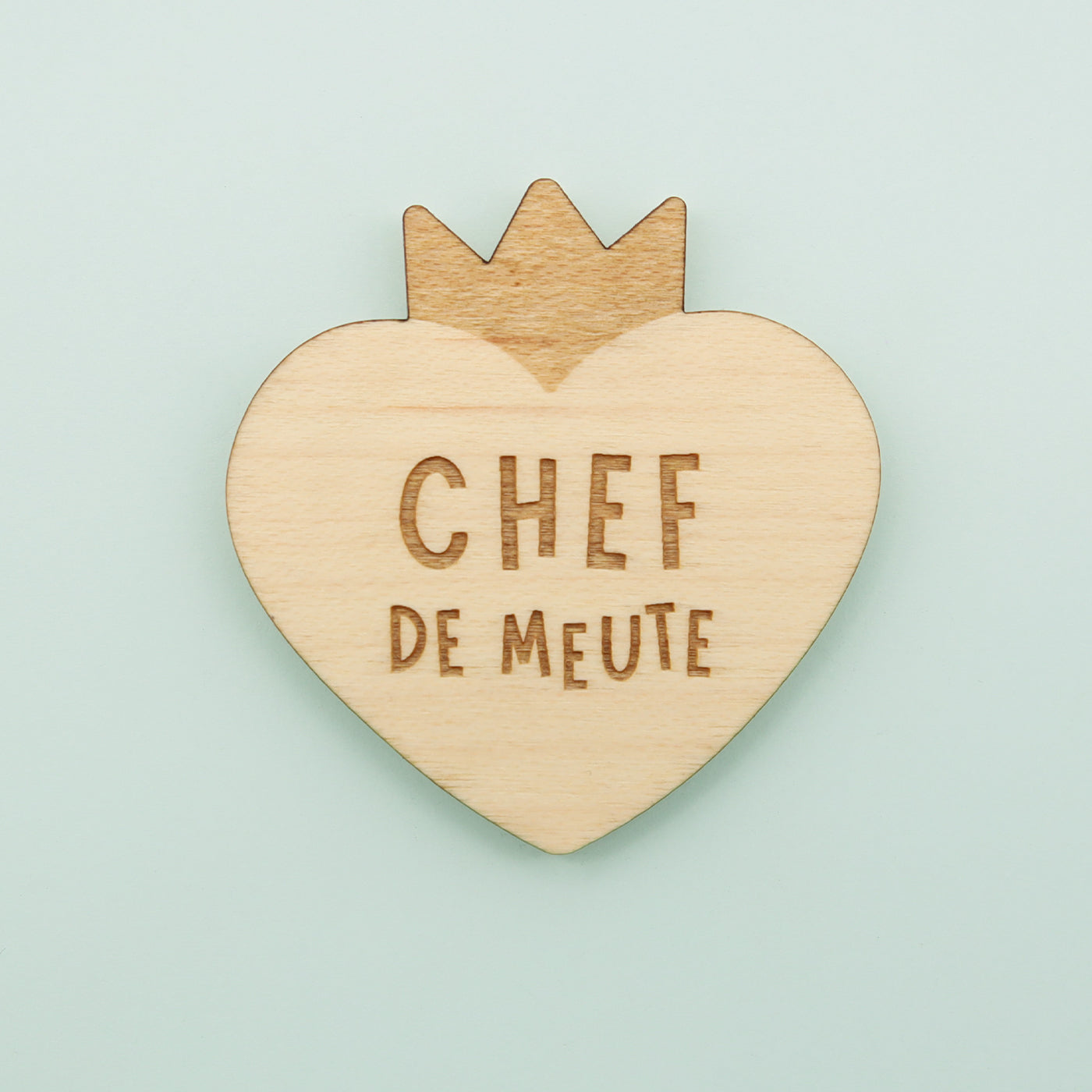 Magnets en bois Papa