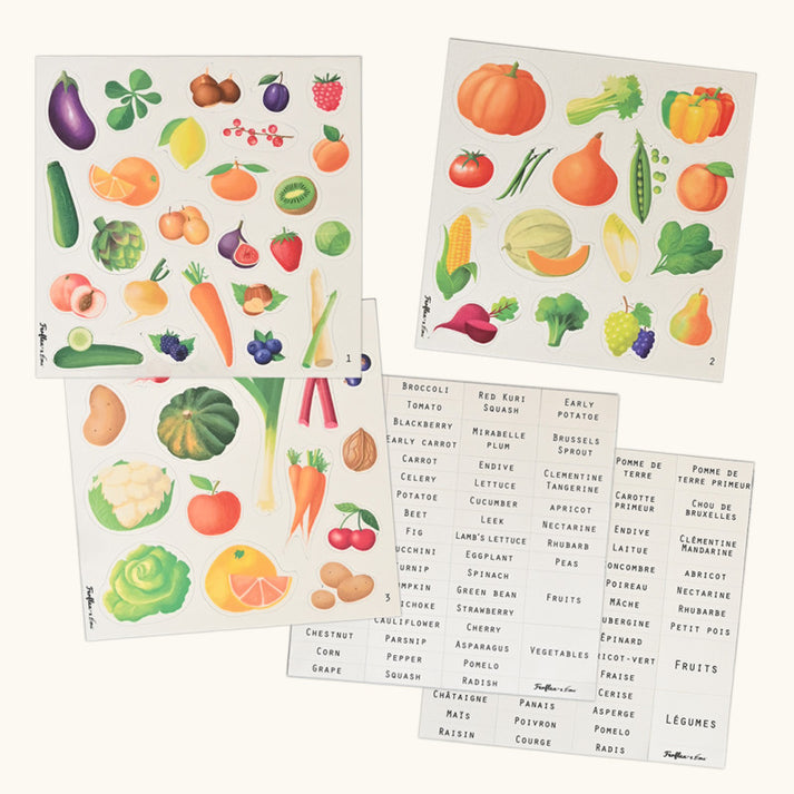 Presages Jeu Jeu Magnétique Fruits & Légumes Ferflex - 56 Magnets