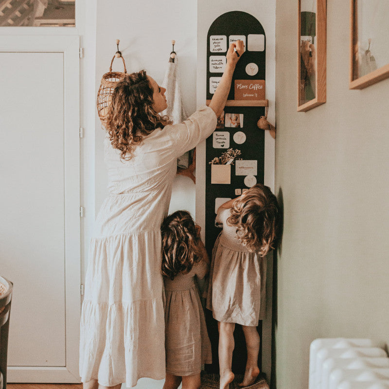 Kit papier peint magnétique arrondi adhésif permanent