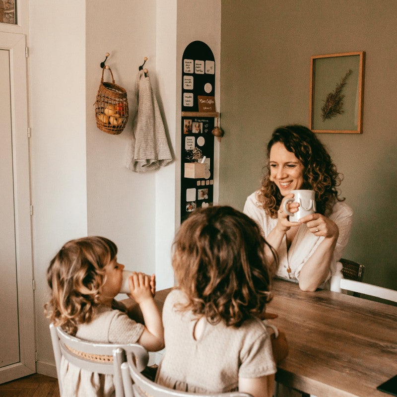 Kit papier peint magnétique arrondi adhésif permanent