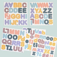 lettres magnétiques couleurs pastel pour enfant