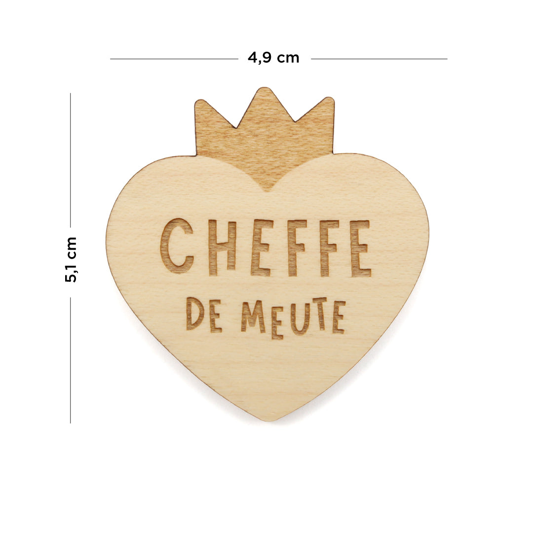 Magnets en bois Maman
