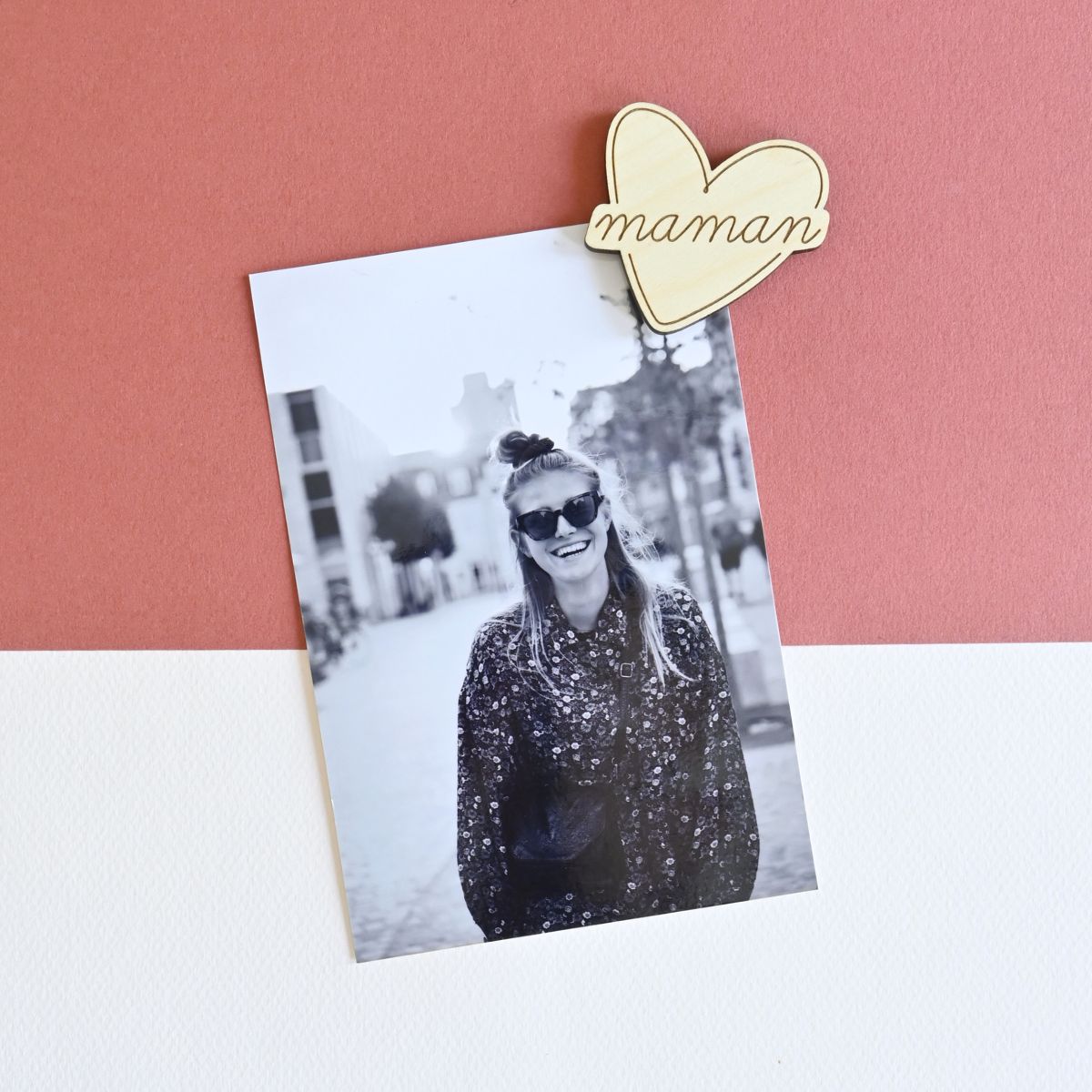 Magnets en bois Maman