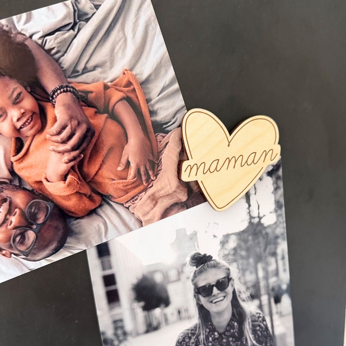 Magnets en bois Maman