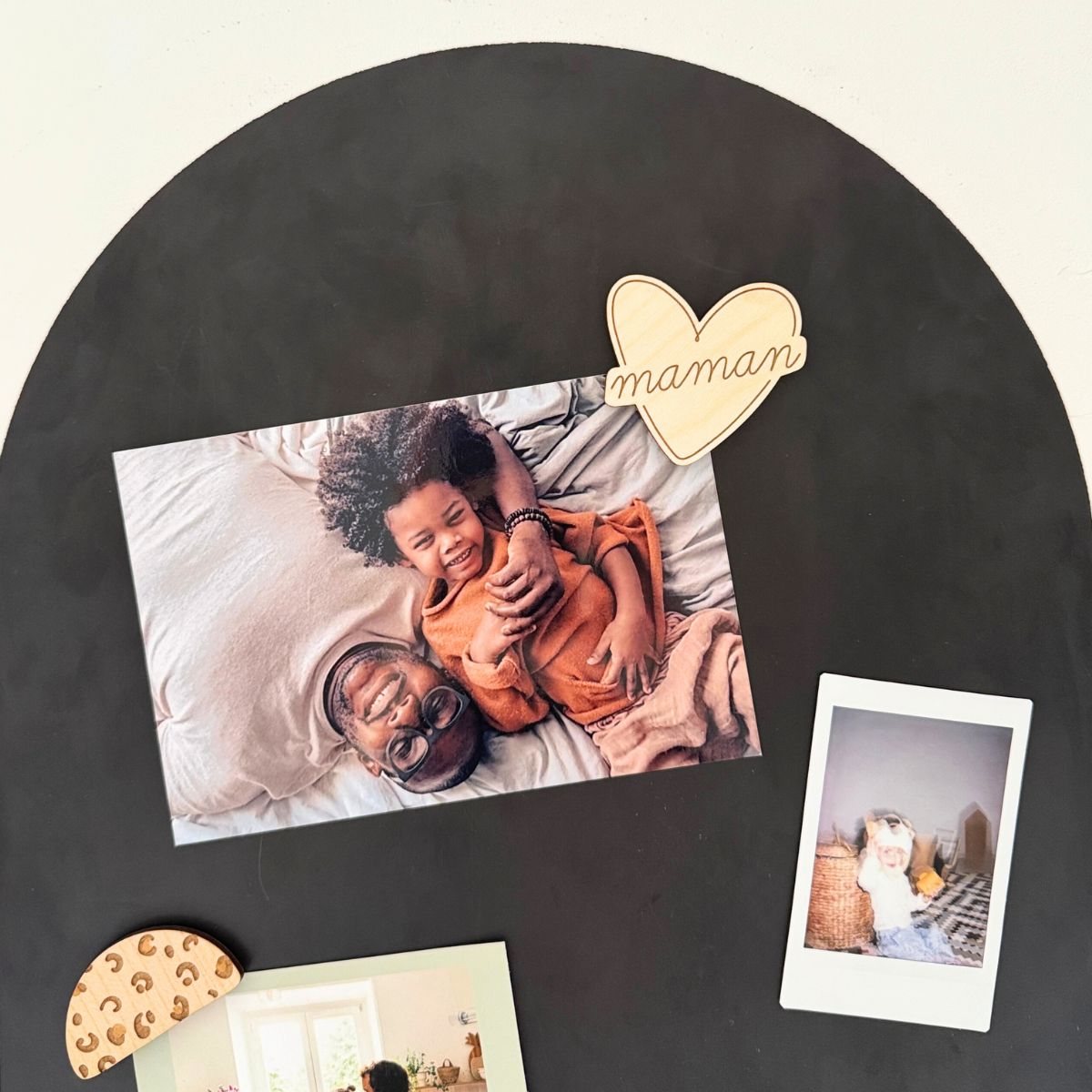 Magnets en bois Maman