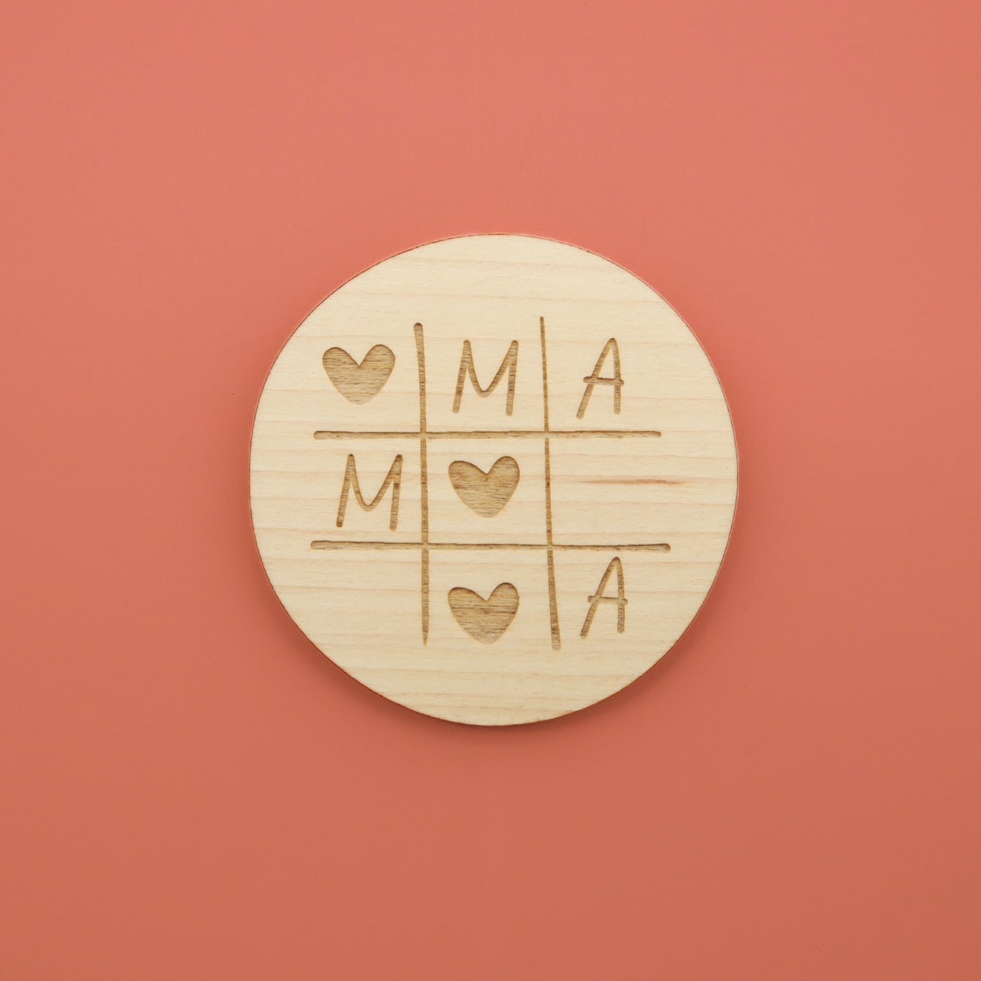 Magnets en bois Maman