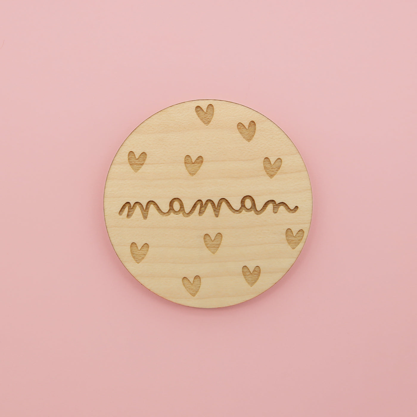 Magnets en bois Maman