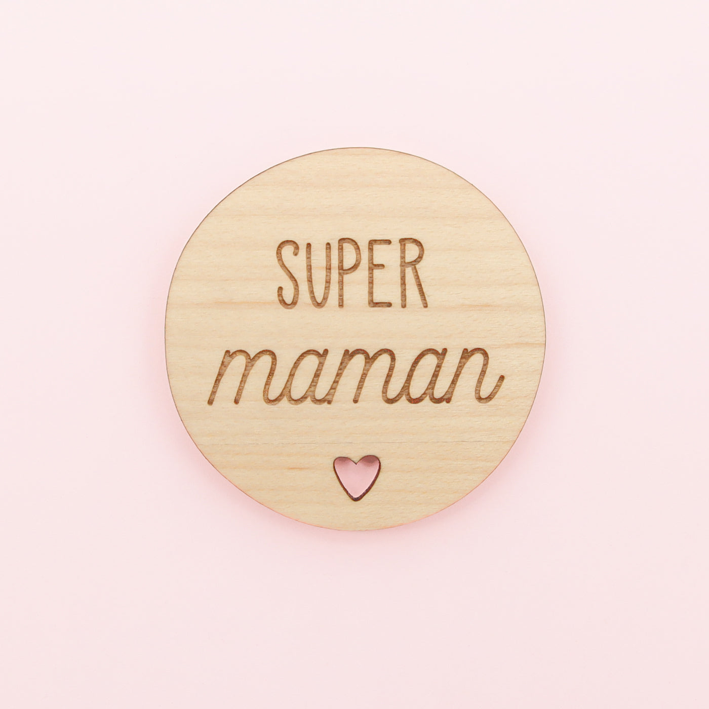 Magnets en bois Maman