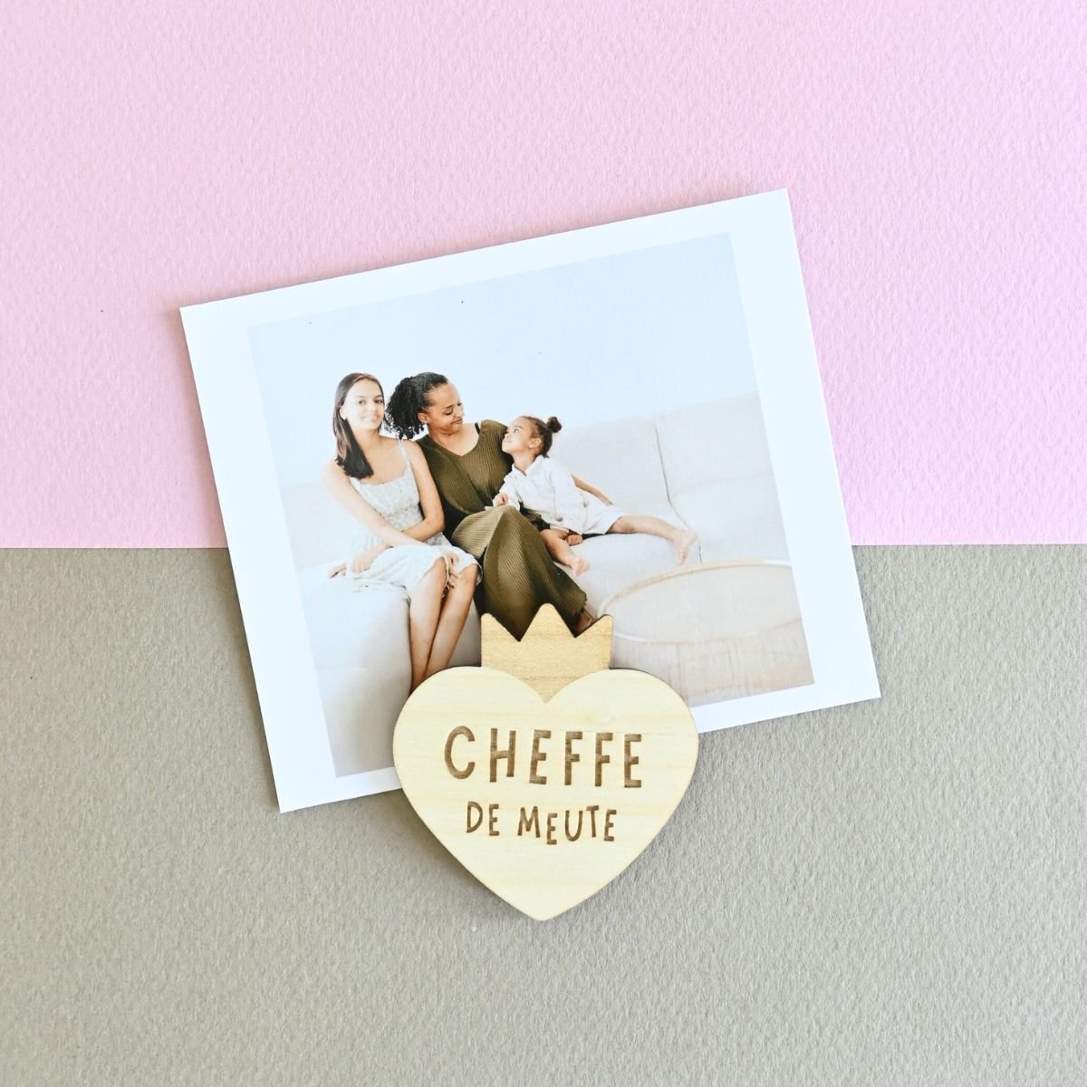 Magnets en bois Maman